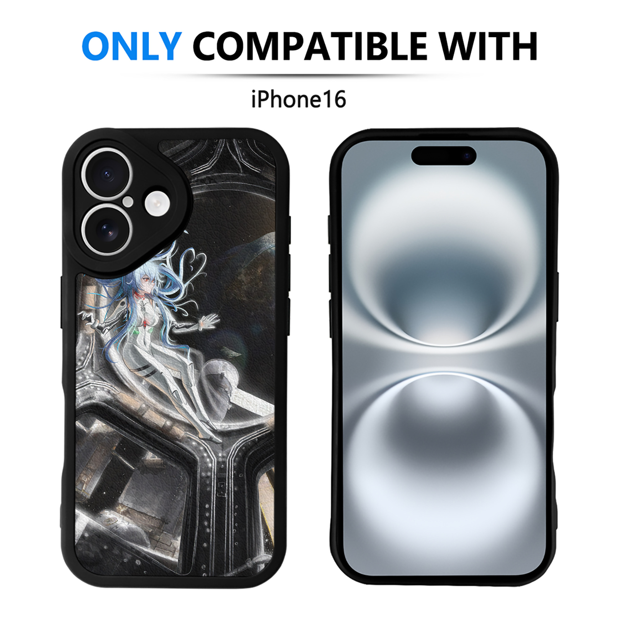 （画像用） EVA 新世紀エヴァンゲリオン 【iPhone 16シリーズ対応】シリコンスマホケース（レザー調） 材質：シリコン